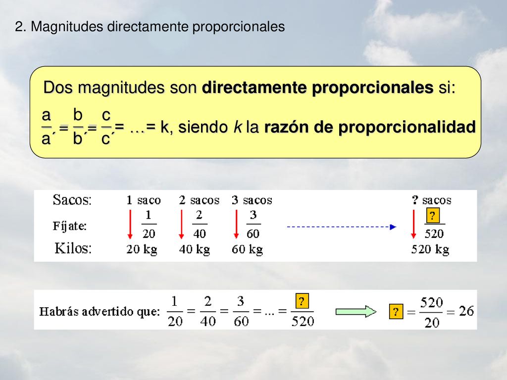 Magnitudes Proporcionales Ppt Descargar